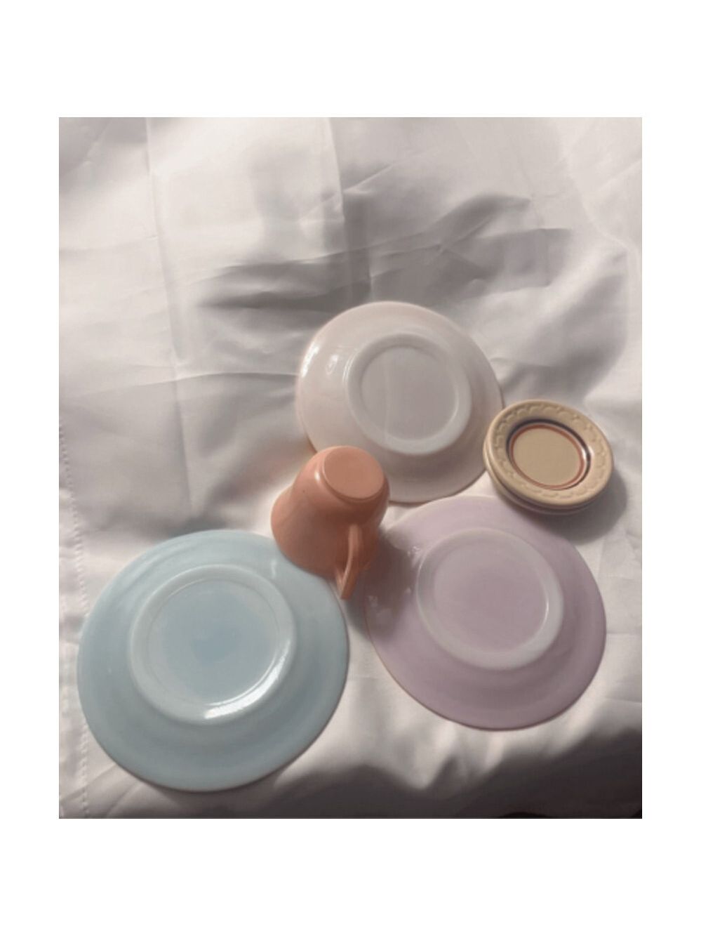 Vintage FireKing Hazel Atlas Childs dishes and cup pristine condition - Picture 15 of 15